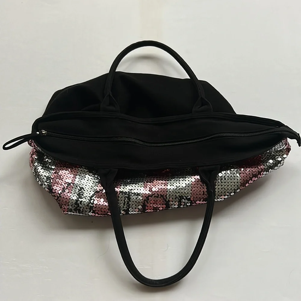 Victoria’s Secret Pink and White Sequin Tote Bag